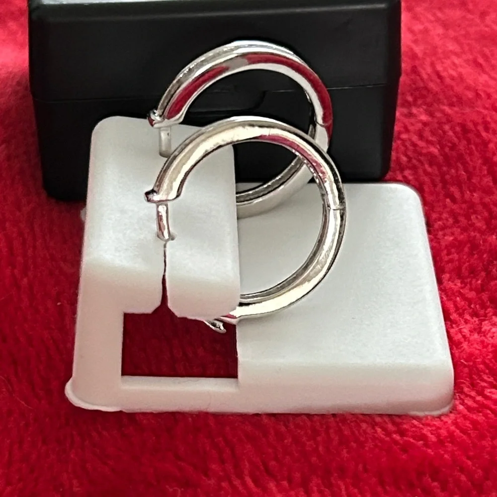 Luxury Moissanite Diamond Classic hoop earrings‎